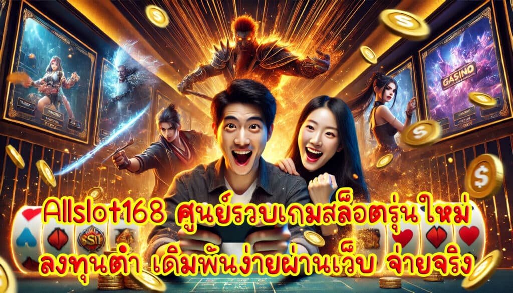 Allslot168 ศูนย์รวบเกม คาสิโน สล็อต รุ่นใหม่ ลงทุนต่ำ เดิมพันง่ายผ่านเว็บ จ่ายจริง-4