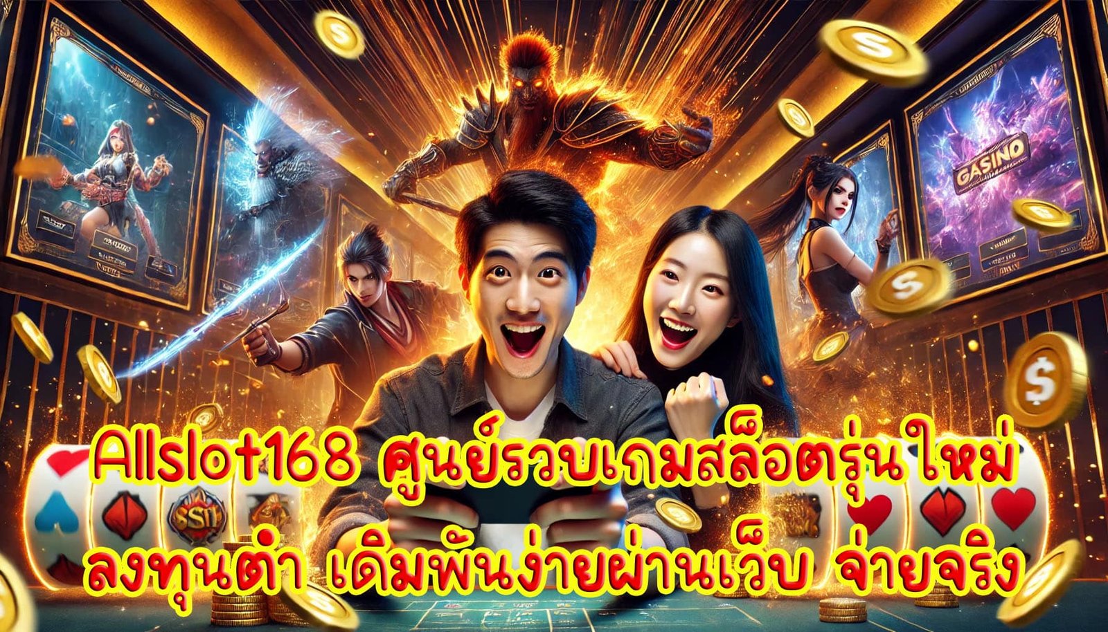 Allslot168 ศูนย์รวบเกม คาสิโน สล็อต รุ่นใหม่ ลงทุนต่ำ เดิมพันง่ายผ่านเว็บ จ่ายจริง-4