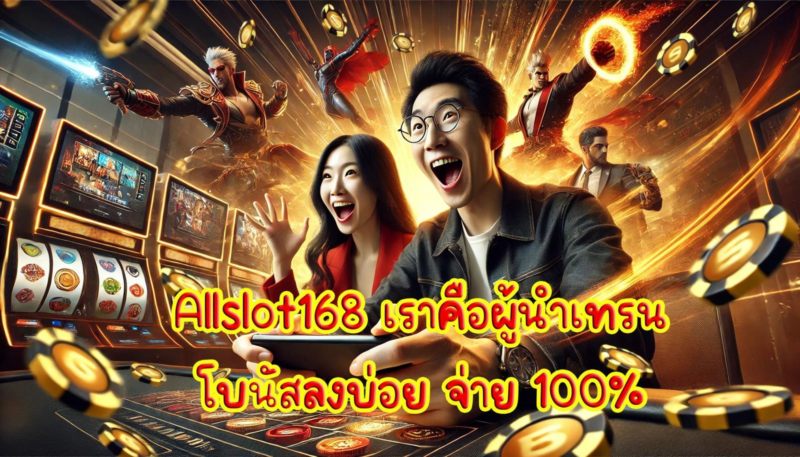 Allslot168 เราคือผู้นำเทรน เกมคาสิโน จ่ายจริง โบนัสลงบ่อย จ่าย 100%-3